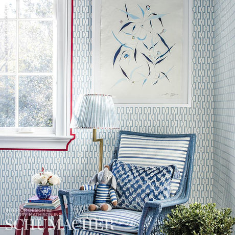 Schumacher Le Matelot Blue Fabric