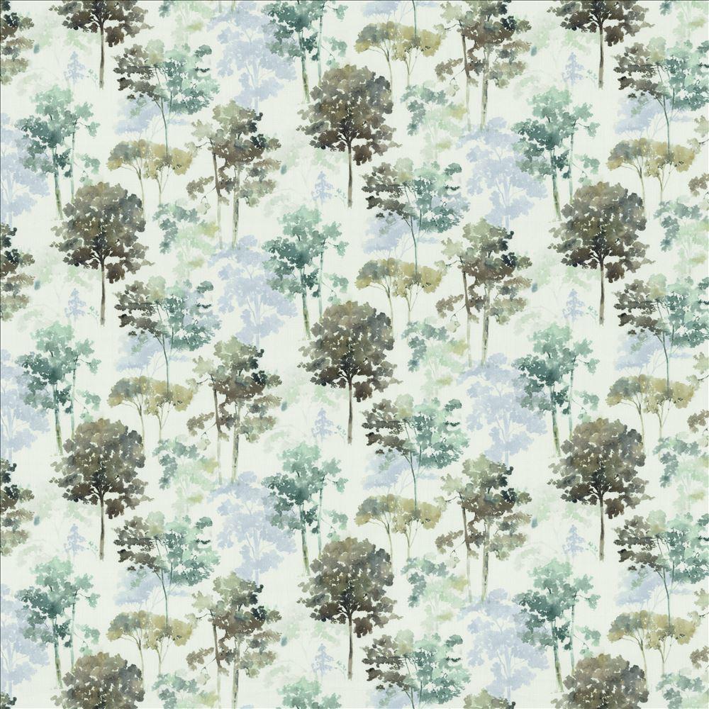 Kasmir Tranquil Trees Sky Fabric