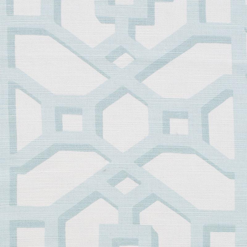 Schumacher Zanzibar Trellis Matte Winter Mint Fabric