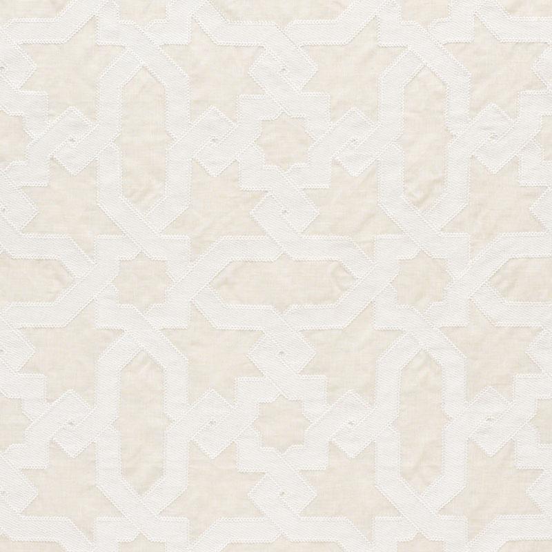 Schumacher Cordoba Embroidery Linen Fabric