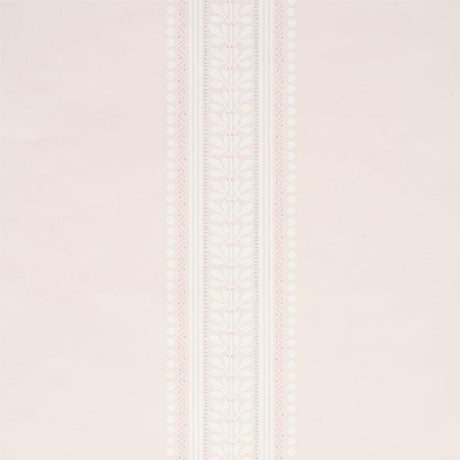 Schumacher Lorraine Stripe Blush Wallpaper