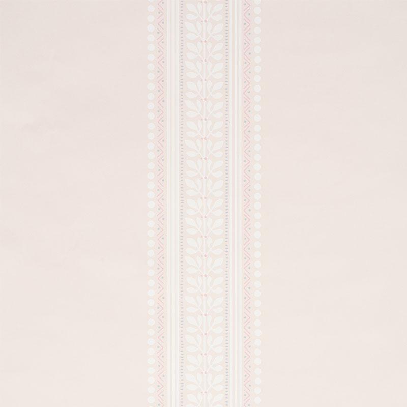 Schumacher Lorraine Stripe Blush Wallpaper