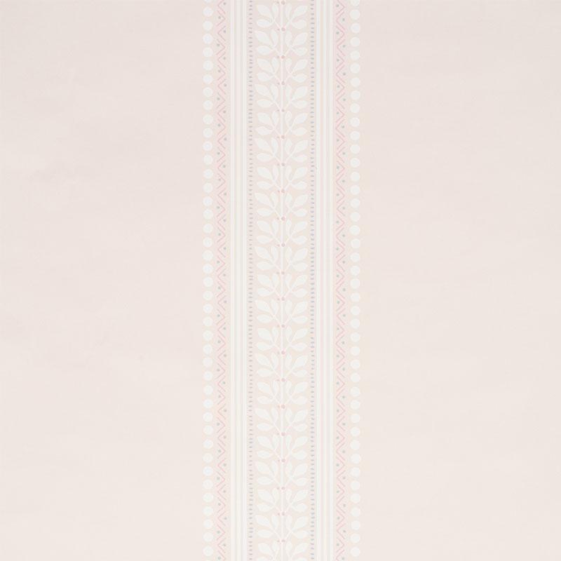 Schumacher Lorraine Stripe Blush Wallpaper