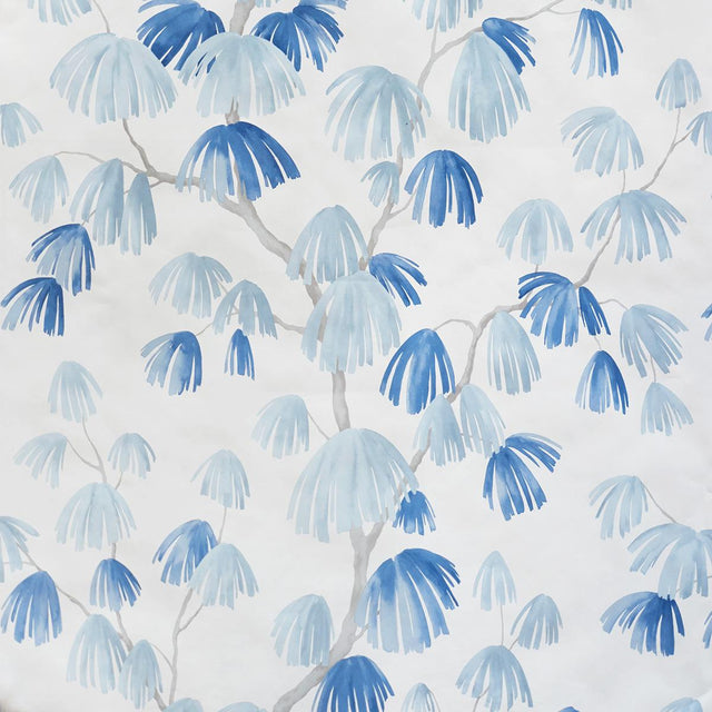 Schumacher Weeping Pine Slate Wallpaper