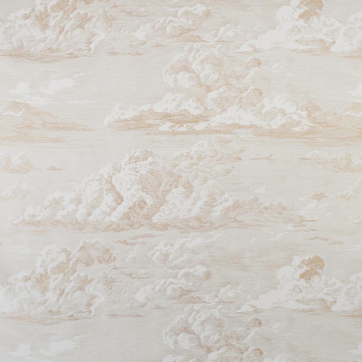 Schumacher Cloud Toile Gold Wallpaper