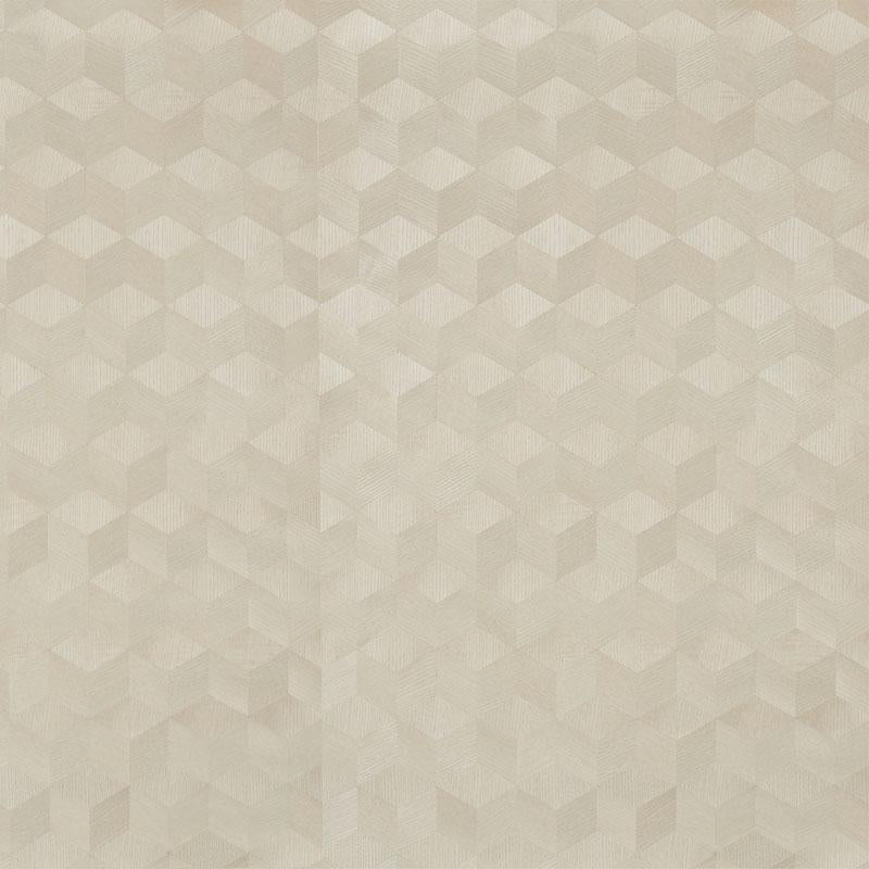 Schumacher Chevron Inlay Blond Wallpaper