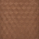 Schumacher Chevron Inlay Walnut Wallpaper