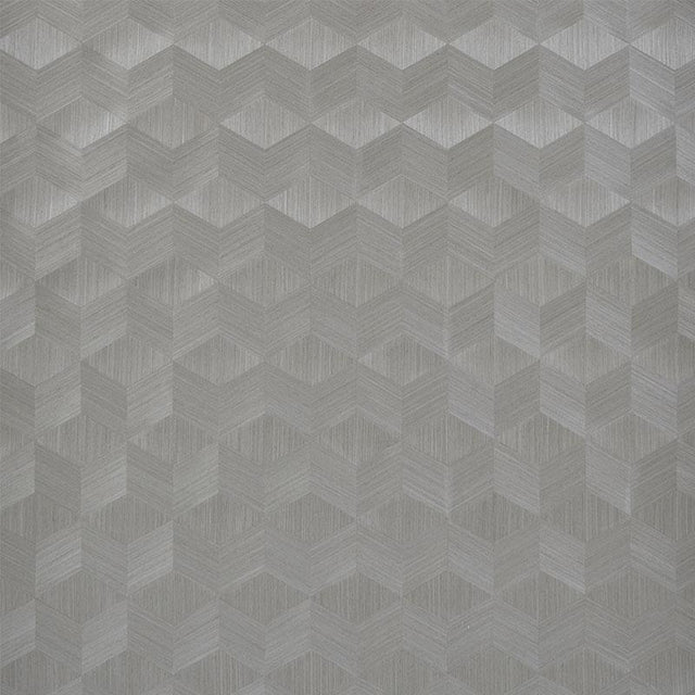 Schumacher Chevron Inlay Birch Wallpaper