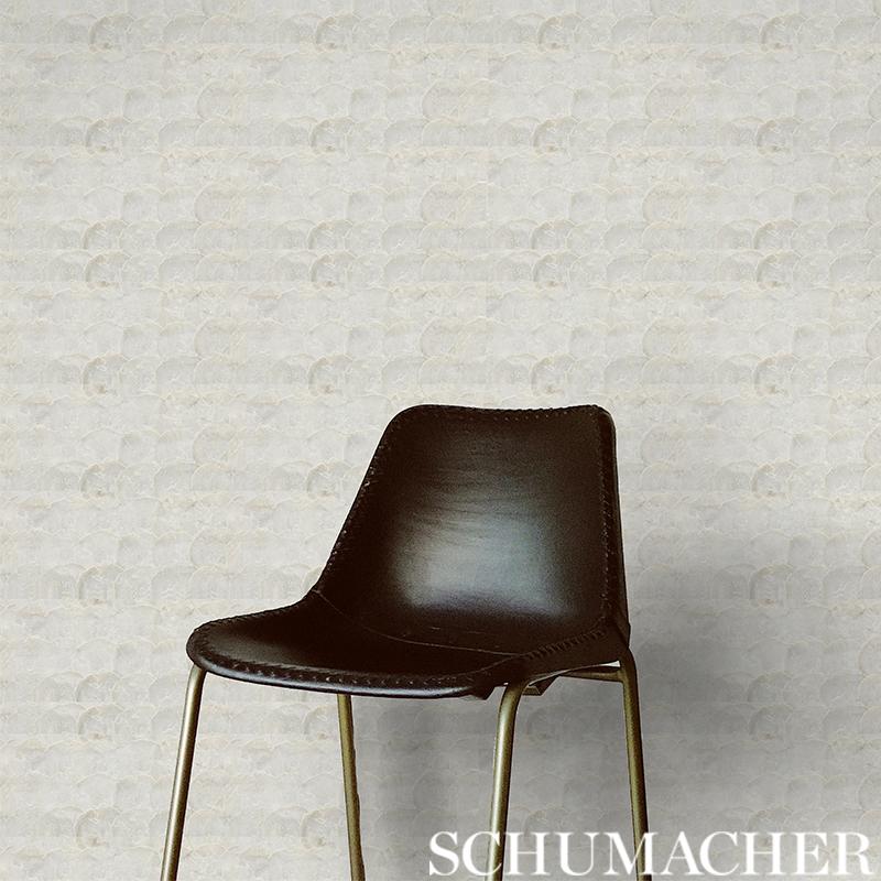 Schumacher Abalone Pearl Wallpaper