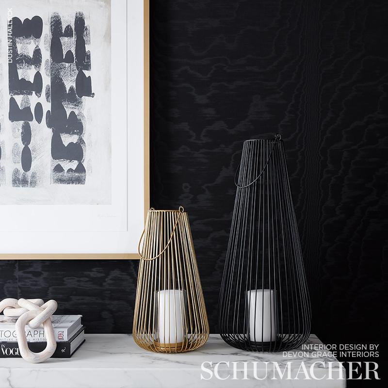 Schumacher Moir Wallcovering Noir Wallpaper
