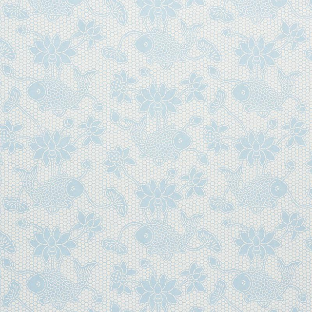 Schumacher Lotus Batik Sky Wallpaper