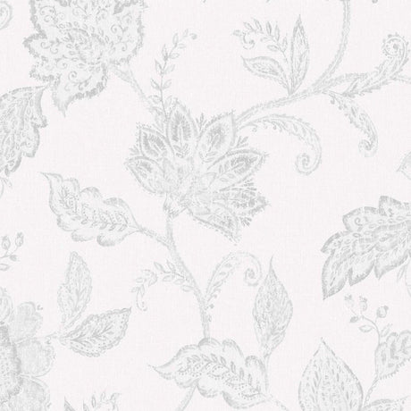 Borastapeter Indigo Bloom Grey Wallpaper