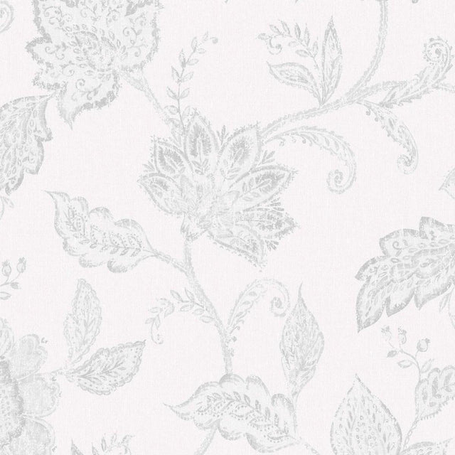 Borastapeter Indigo Bloom Grey Wallpaper
