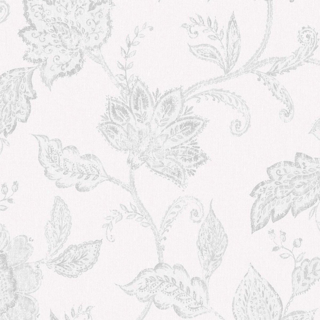Borastapeter Indigo Bloom Grey Wallpaper