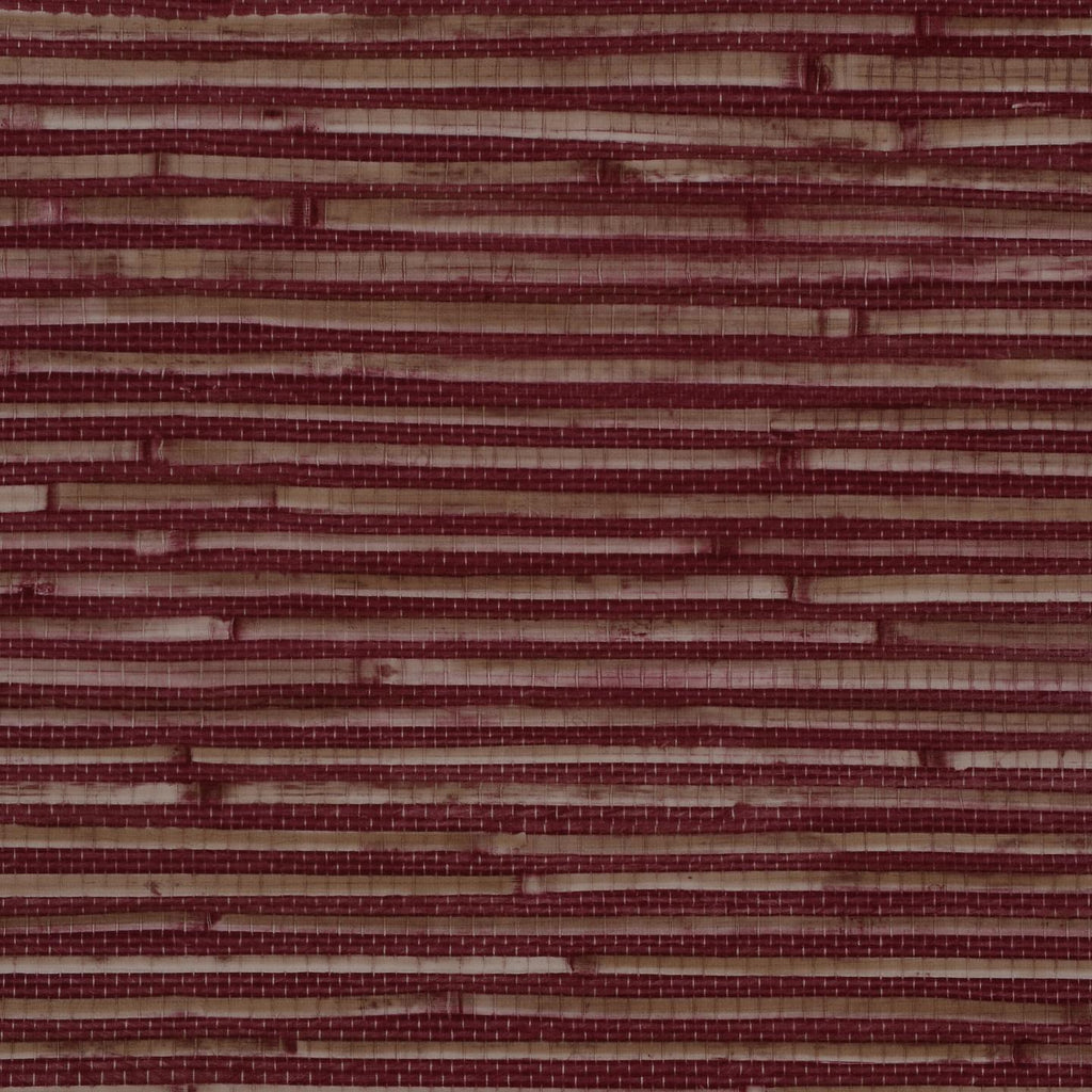 Phillip Jeffries Vinyl Reeds Red Rye Wallpaper