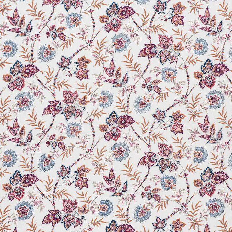 Schumacher Emperor'S Vine Aubergine Fabric