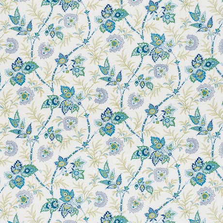 Schumacher Emperor'S Vine Peacock Fabric
