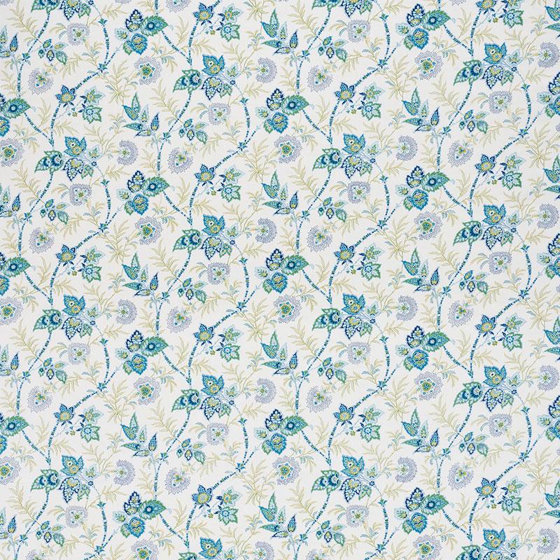 Schumacher Emperor'S Vine Peacock Fabric