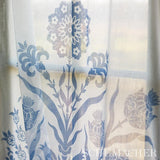 Schumacher Iznik Sheer Blue Fabric