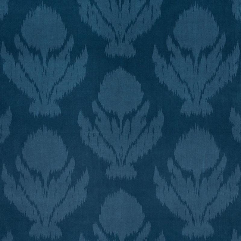 Schumacher Agra Velvet Peacock Fabric