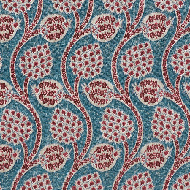 Schumacher Persephone Peacock Fabric