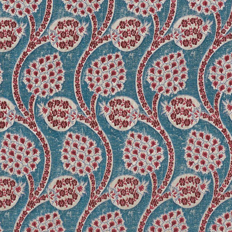 Schumacher Persephone Peacock Fabric