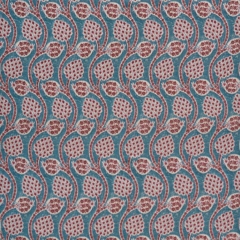 Schumacher Persephone Peacock Fabric
