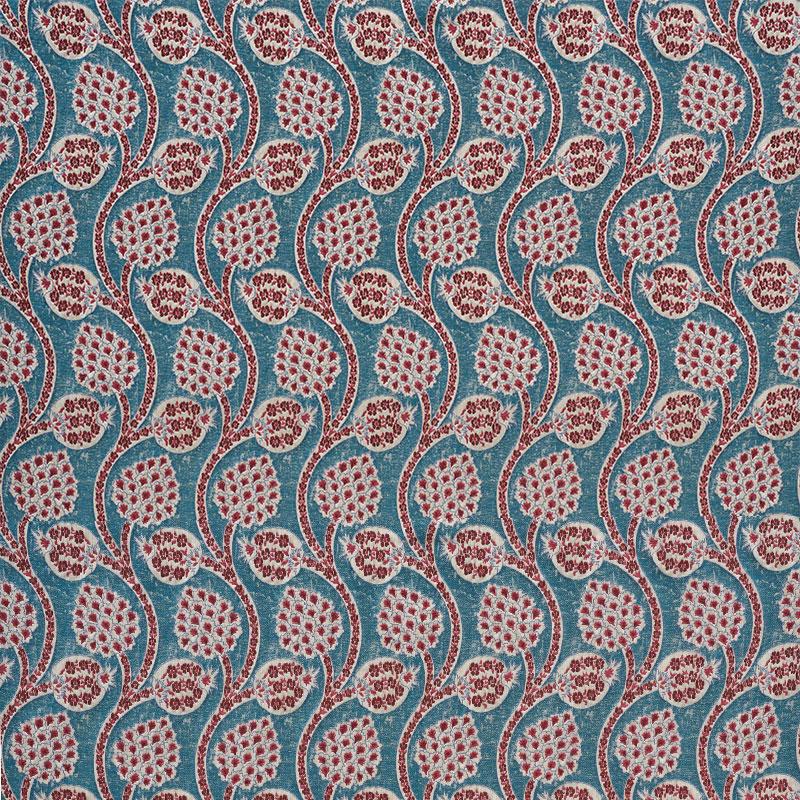 Schumacher Persephone Peacock Fabric