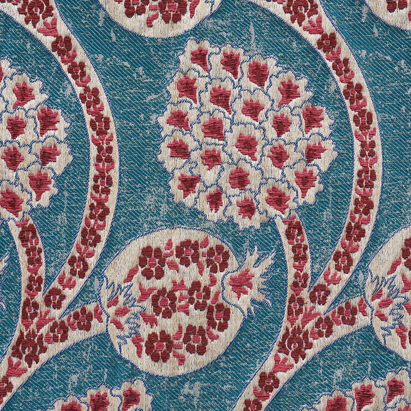 Schumacher Persephone Peacock Fabric