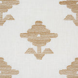 Schumacher Rubia Embroidery Ivory Fabric