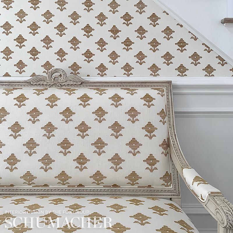 Schumacher Rubia Embroidery Ivory Fabric – DecoratorsBest