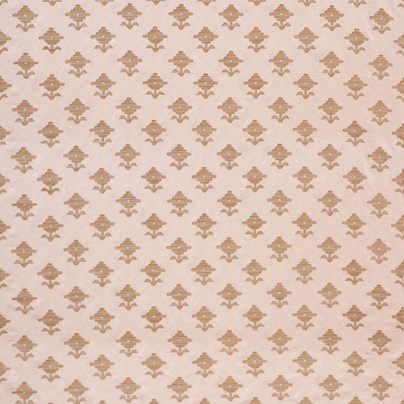 Schumacher Rubia Embroidery Blush Fabric