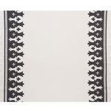 Schumacher Bergama Appliqu Carbon & Ivory Fabric