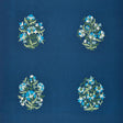 Schumacher Antalya Medallion Embroidery Aegean Fabric