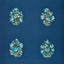 Schumacher Antalya Medallion Embroidery Aegean Fabric
