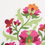 Schumacher Antalya Medallion Embroidery Garnet Fabric