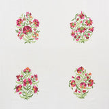 Schumacher Antalya Medallion Embroidery Garnet Fabric