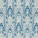 Schumacher Layla Paisley Blue & Green Fabric