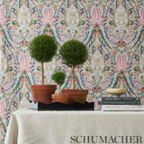 Schumacher Layla Paisley Blue & Green Fabric