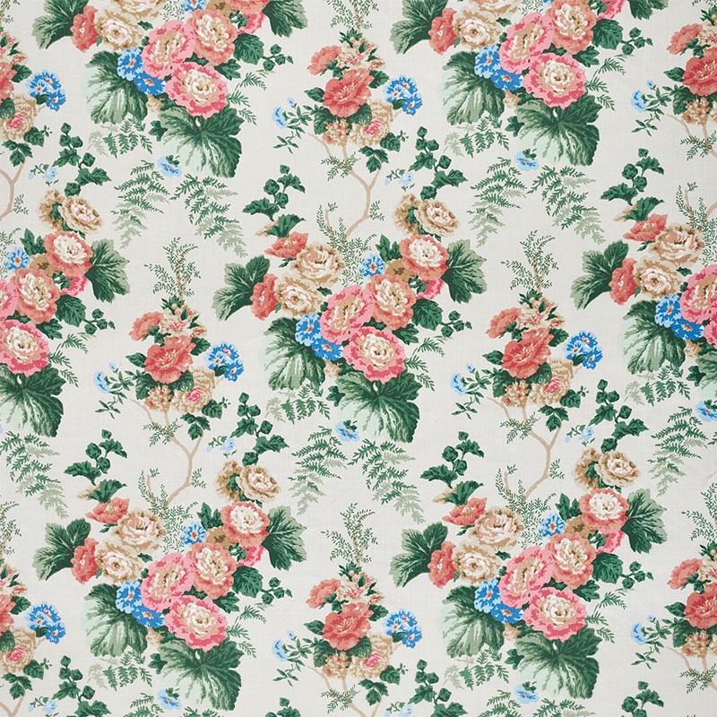 Schumacher Wycombe Park Red & Blue Fabric