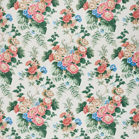 Schumacher Wycombe Park Red & Blue Fabric