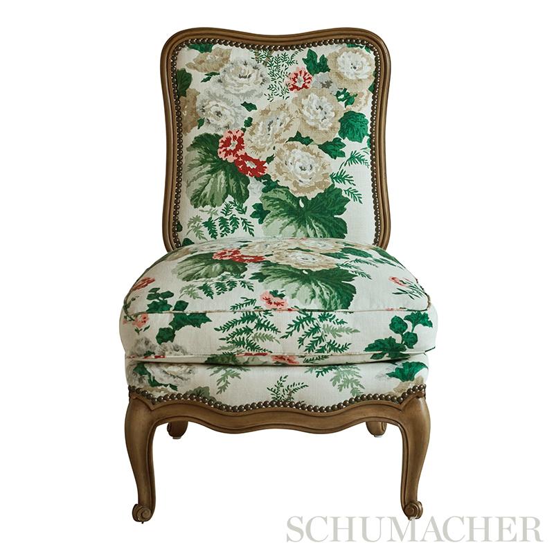 Schumacher Wycombe Park Red & Blue Fabric