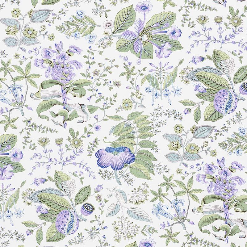 Schumacher Pomegranate Botanical Purple Fabric