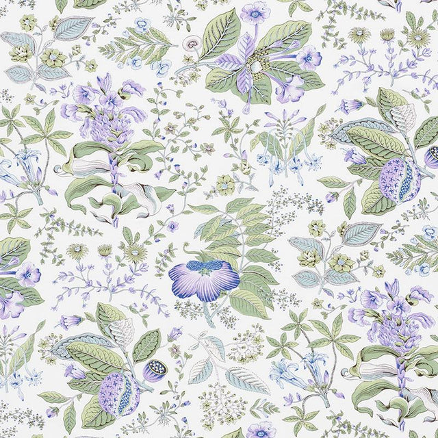 Schumacher Pomegranate Botanical Purple Fabric