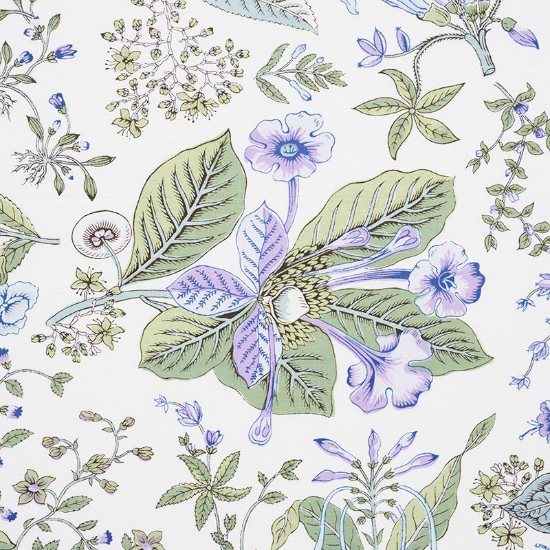 Schumacher Pomegranate Botanical Purple Fabric