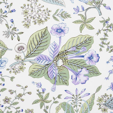 Schumacher Pomegranate Botanical Purple Fabric
