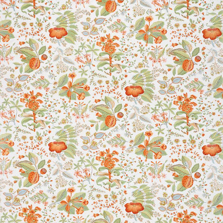 Schumacher Pomegranate Botanical Orange Fabric