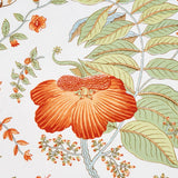 Schumacher Pomegranate Botanical Orange Fabric