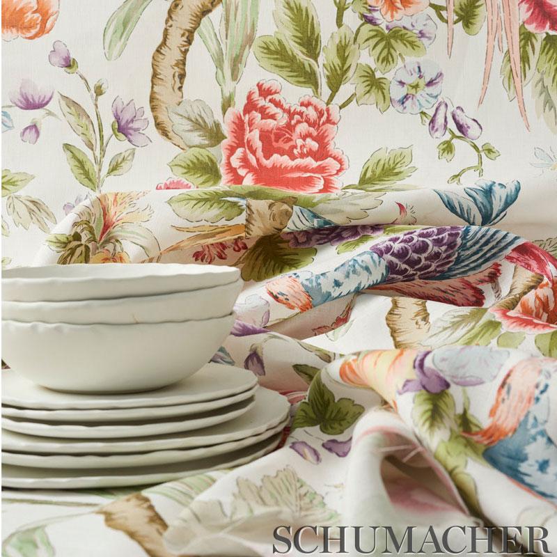Schumacher Majestic Garden Document Fabric