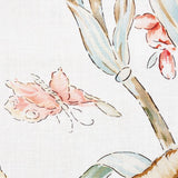 Schumacher Majestic Garden Rose & Celadon Fabric